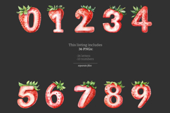 GlamArtZhanna, Strawberry alphabet, Strawberry letters, Strawberry numbers, Summer alphabet, Summer letters, Invitation letters, One birthday png, One birthday letters, Strawberry clipart, birthday letters, birthday alphabet, Red alphabet, Red letters