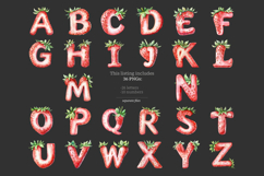 GlamArtZhanna, Strawberry alphabet, Strawberry letters, Strawberry numbers, Summer alphabet, Summer letters, Invitation letters, One birthday png, One birthday letters, Strawberry clipart, birthday letters, birthday alphabet, Red alphabet, Red letters