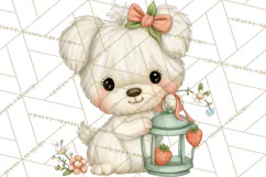 Strawberry Animals Clipart, Strawberry Houses Clip Art Png Product Image 4