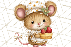 Strawberry Animals Clipart, Strawberry Houses Clip Art Png Product Image 2