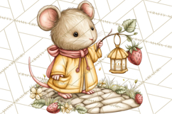 Strawberry Animals Clipart, Strawberry Houses Clip Art Png Product Image 4