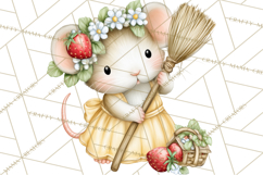 Strawberry Animals Clipart, Strawberry Houses Clip Art Png Product Image 2