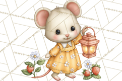 Strawberry Animals Clipart, Strawberry Houses Clip Art Png Product Image 3