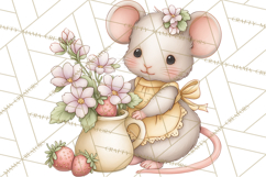 Strawberry Animals Clipart, Strawberry Houses Clip Art Png Product Image 5