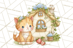 Strawberry Animals Clipart, Strawberry Houses Clip Art Png Product Image 2