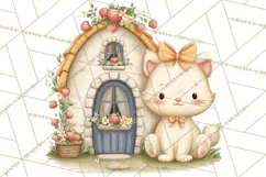 Strawberry Animals Clipart, Strawberry Houses Clip Art Png Product Image 5