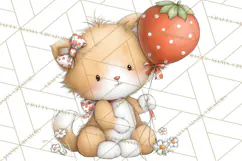 Strawberry Animals Clipart, Strawberry Houses Clip Art Png Product Image 2