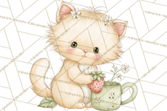 Strawberry Animals Clipart, Strawberry Houses Clip Art Png Product Image 3
