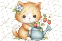 Strawberry Animals Clipart, Strawberry Houses Clip Art Png Product Image 4