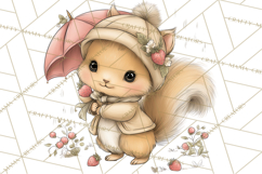 Strawberry Animals Clipart, Strawberry Houses Clip Art Png Product Image 4