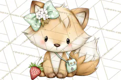Strawberry Animals Clipart, Strawberry Houses Clip Art Png Product Image 4