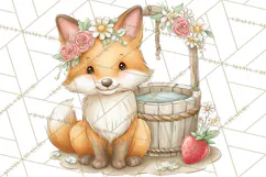 Strawberry Animals Clipart, Strawberry Houses Clip Art Png Product Image 5