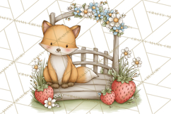 Strawberry Animals Clipart, Strawberry Houses Clip Art Png Product Image 4