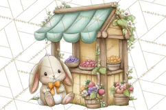 Strawberry Animals Clipart, Strawberry Houses Clip Art Png Product Image 4