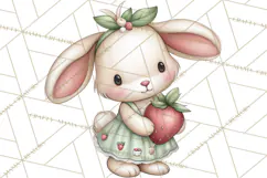 Strawberry Animals Clipart, Strawberry Houses Clip Art Png Product Image 3