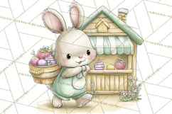 Strawberry Animals Clipart, Strawberry Houses Clip Art Png Product Image 3