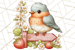 Strawberry Animals Clipart, Strawberry Houses Clip Art Png Product Image 5