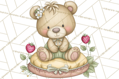 Strawberry Animals Clipart, Strawberry Houses Clip Art Png Product Image 4