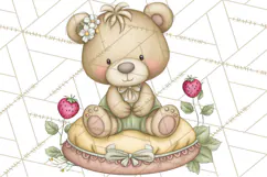Strawberry Animals Clipart, Strawberry Houses Clip Art Png Product Image 4