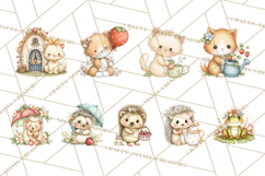 Strawberry Animals Clipart, Strawberry Houses Clip Art Png Product Image 9