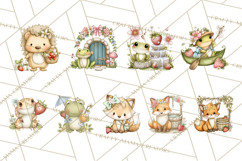 Strawberry Animals Clipart, Strawberry Houses Clip Art Png Product Image 3