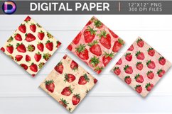 Strawberry Digital Paper Product Image 1