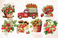 Strawberry Watercolor Sublimation Big Bundle Product Image 3