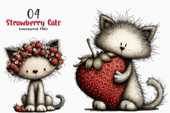 Strawberry Cats Png Clipart Product Image 1