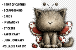 Strawberry Cats Png Clipart Product Image 2