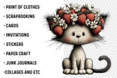 Strawberry Cats Png Clipart Product Image 2