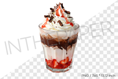 Strawberry Chocolate Latte PNG Clipart Drink Beverage Illust Product Image 1