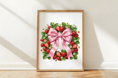 Strawberry Coquette Bow PNG Product Image 4