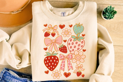 Boho Strawberry Coquette PNG, Preppy Strawberries, Summer Product Image 4
