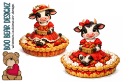 Strawberry Cow Pies Clipart Product Image 1