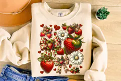 Strawberry Coquette Bow PNG, Strawberry Bow PNG, Summer PNG Product Image 3