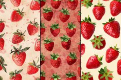 Strawberry Digital Paper Bundle Product Image 2