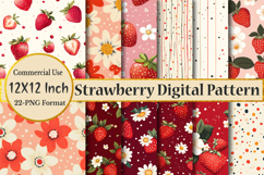 Strawberry Digital Seamless Pattern Product Image 1
