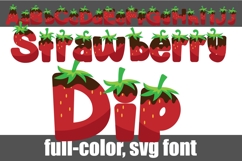 Strawberry Dip Color Font Product Image 1