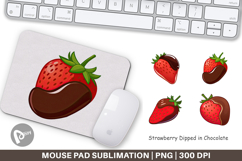 Mouse Pad Chocolate Dipped Strawberry Product Image 1
