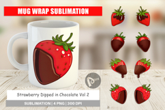 Mug Wrap Chocolate Dipped Strawberry Product Image 1