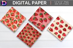 Strawberry Digital Paper Product Image 1