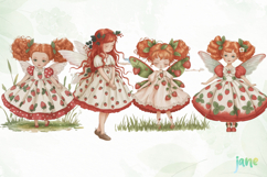 Strawberry Fairy Clipart Product Image 1