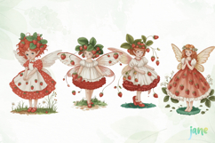 Strawberry Fairy Clipart Product Image 1