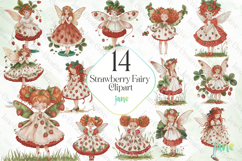 Strawberry Fairy Clipart Product Image 1