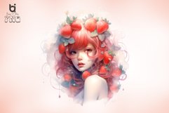 strawberry fairy watercolor sublimation Bundle Product Image 4