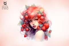 strawberry fairy watercolor sublimation Bundle Product Image 6