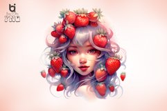 strawberry fairy watercolor sublimation Bundle Product Image 7