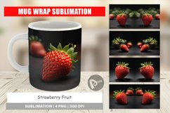 Mug Wrap Design Strawberry Fruit Product Image 1