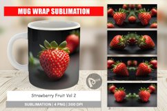 Mug Wrap Design Strawberry Fruit Product Image 1
