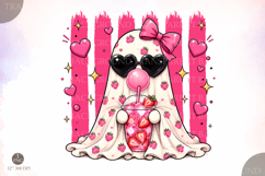 Strawberry Ghost Halloween PNG,Halloween Spooky Season Product Image 1
